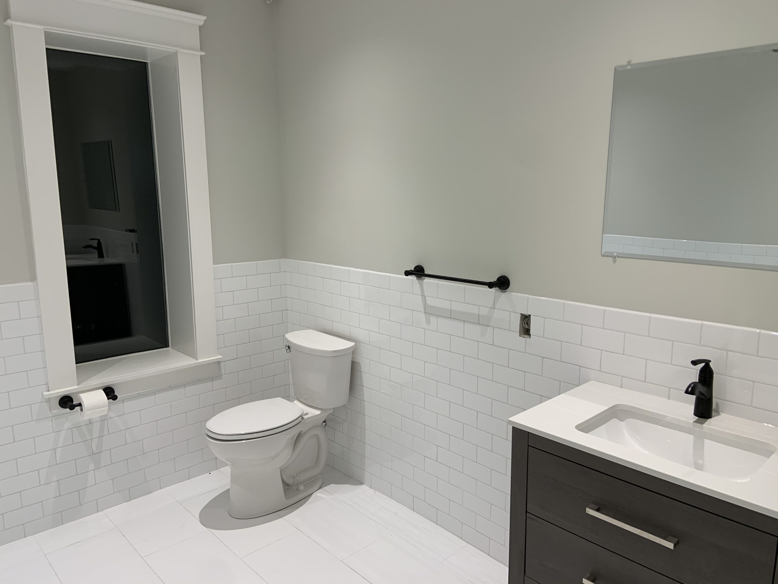 subway tile bathroom